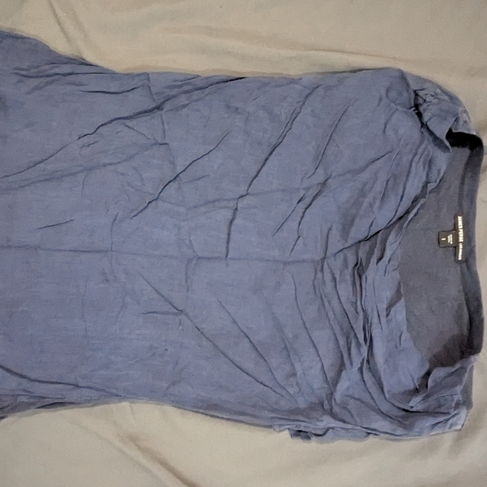 James Perse Lightweight Slate Blue Short Sleeve Tee